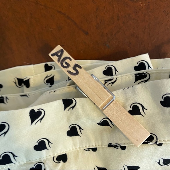 For Love and Lemons Sweetheart Mini Heart Skirt size xs Cream‎ Black Novelty - Picture 10 of 10